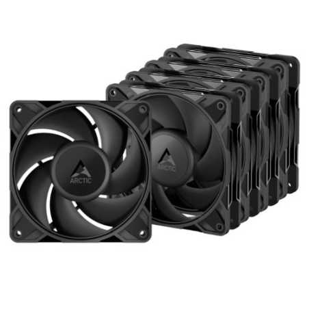 ARCTIC P12 Pro PST 12cm PWM Case Fans w/ Cable Splitters (5 Pack), Fluid Dynamic Bearing, 600-3000 RPM, Automated Balancing, Bla