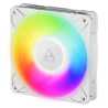 ARCTIC P12 Pro ARGB 12cm PWM Case Fan w/ Cable Splitter, Fluid Dynamic Bearing, 600-3000 RPM, Automated Balancing, White