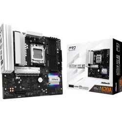 ASRock A620AM PRO RS AMD Socket Motherboard, 4 x DDR5 DIMM Slots, 1 x M.2 Socket (Key E), 2 x USB 3.2 Type-C, 2.5G LAN, 1 x HDMI