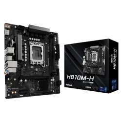 ASRock H810M-H Intel Socket Motherboard, 2 x DDR5 DIMM Slots, 1 x Hyper M.2 Socket , ASRock Intel 4-Layer Memory POOL 1 x HDMI P