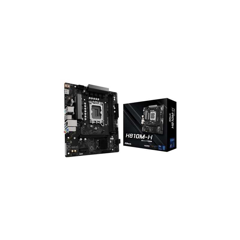 ASRock H810M-H Intel Socket Motherboard, 2 x DDR5 DIMM Slots, 1 x Hyper M.2 Socket , ASRock Intel 4-Layer Memory POOL 1 x HDMI P