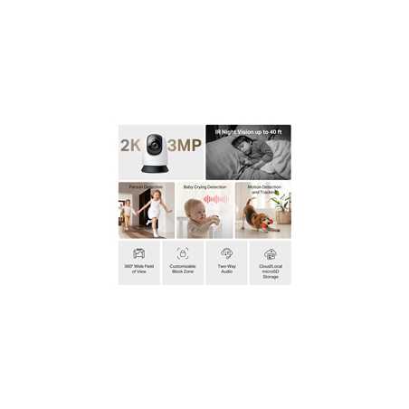 Mercusys MC210 Pan/Tilt Home Security Wi-Fi Camera
