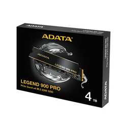 Adata Legend (SLEG-900P-4TCS) 900 PRO PCIe Gen4 x4 M.2 2280 Solid State Drive,  R/W speed up to 7,400/6,500 MB/s, 5-year limited