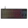Corsair K55 CORE TKL Tenkeyless RGB Membrane Gaming Keyboard, USB, 8-Zone RGB, 12-Key Rollover, Dedicated Media Keys 