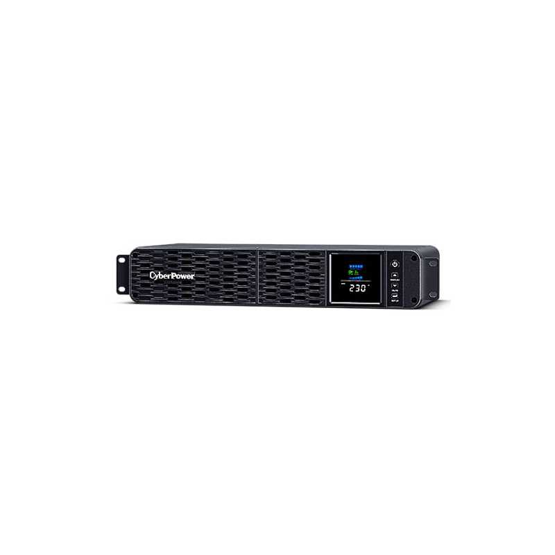 CyberPower Advanced PFC Sinewave 2U Rackmount 1600VA UPS, 1000W, Colour LCD, 8x IEC C13, USB, Hot-swappable Batteries