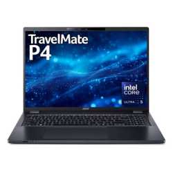 Acer TravelMate P4 TMP416-53-TCO-50Y0 Laptop, 16 Inch IPS Screen, Intel Core Ultra 5 125U Processor, 16GB DDR5 RAM, 512GB SSD, W