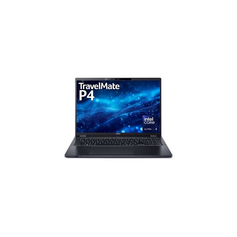 Acer TravelMate P4 TMP416-53-TCO-50Y0 Laptop, 16 Inch IPS Screen, Intel Core Ultra 5 125U Processor, 16GB DDR5 RAM, 512GB SSD, W
