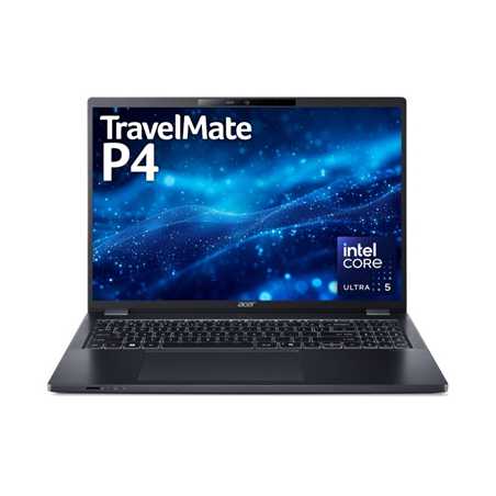 Acer TravelMate P4 TMP416-53-TCO-50Y0 Laptop, 16 Inch IPS Screen, Intel Core Ultra 5 125U Processor, 16GB DDR5 RAM, 512GB SSD, W