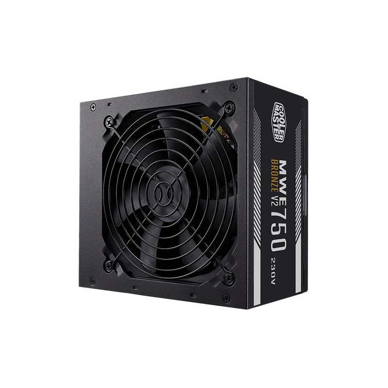 Cooler Master 750W MWE Bronze V2 230V ATX 2.52 PSU, Fully Wired, HDB Bearing Fan, 80+ Bronze