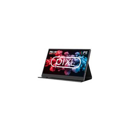 piXL PM156C 15.6 Inch IPS Portable Monitor, Full HD, 60Hz, USB-C, Mini HDMI, Earphone, Speaker, Including Protective Case