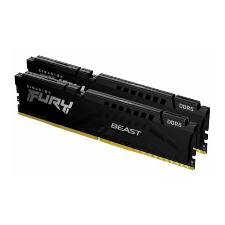 Kingston FURY Beast (KF552C40BB2K2-64) 64GB (32BG x 2) System Memory, 5600MT/s, DDR5, CL40, DIMM, Black