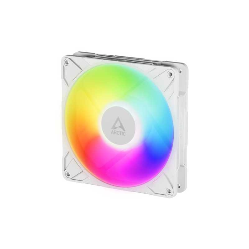 ARCTIC P14 Pro ARGB 14cm PWM Case Fan w/ Cable Splitter, Fluid Dynamic Bearing, 400-2500 RPM, White