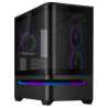 Asus Prime AP202 ARGB Gaming Case w/ Curved Glass Panel, Micro ATX, 3x ARGB Fans, ARGB Light Band, 420mm GPU Support, USB-C 20Gb