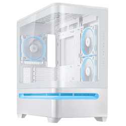 Asus Prime AP202 ARGB Gaming Case w/ Curved Glass Panel, Micro ATX, 3x ARGB Fans, ARGB Light Band, 420mm GPU Support, USB-C 20Gb
