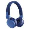 Hama (Freedom Lit III) Bluetooth Headset w/ Mic, 3.5mm Jack/USB-C, Foldable, Up to 15hrs Battery, Blue