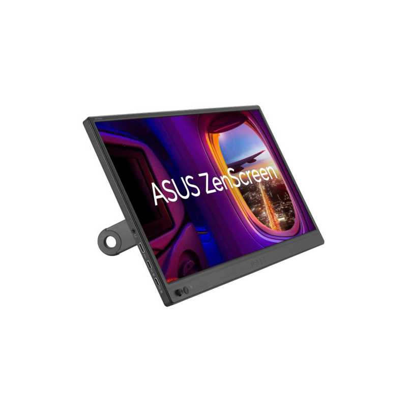 Asus 15.6" FHD IPS Portable Monitor (ZenScreen MB169CK), 1920 x 1080, USB-C, USB-powered, Ultraslim, Eye Care, Auto-Rotate, 360