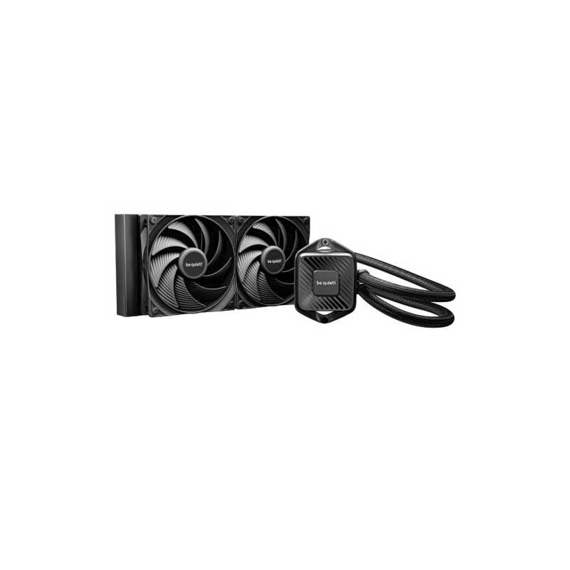 Be Quiet! Pure Loop 3 240mm Liquid CPU Cooler, 2x Pure Wings 3 Daisy-chained PWM Fans, PWM Pump w/ 6-Pole Motor, Black
