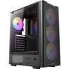 Antec VX310 ARGB  Mid-Tower Gaming PC Case - Pre-Installed 4 x 120mm ARGB Fans, Tempered Glass Side Panel, High-Airflow Mesh Fro