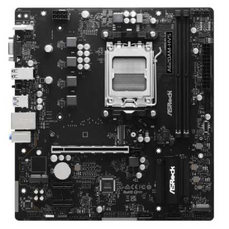 Asrock A620AM-HVS, AMD A620A, AM5, Micro ATX, 2 DDR5, VGA, HDMI, GB LAN, 2x M.2