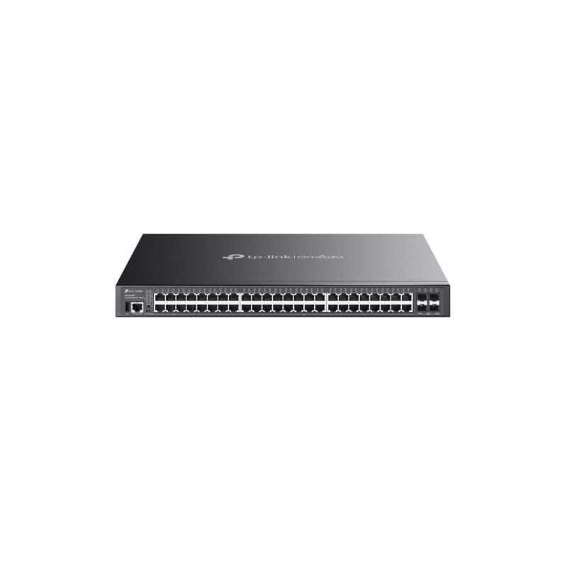 TP-LINK (SG5452XMPP) Omada 48-Port Gigabit Stackable Lite L3 Managed PoE++ Switch with 4x 10G Slots, Rackmountable