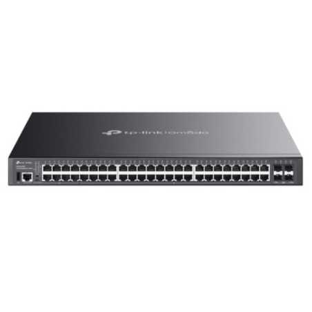 TP-LINK (SG5452XMPP) Omada 48-Port Gigabit Stackable Lite L3 Managed PoE++ Switch with 4x 10G Slots, Rackmountable