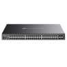 TP-LINK (SG5452XMPP) Omada 48-Port Gigabit Stackable Lite L3 Managed PoE++ Switch with 4x 10G Slots, Rackmountable