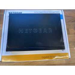 Used unboxed Netgear 24-Port Gigabit Ethernet Switch GS324 (comes without cables)