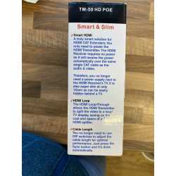 Technomate HDMI Over Single CAT PoE Extender with HDMI Loop-Through (TM-50 HD POE)