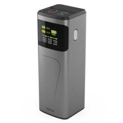 Hama High Power 65W 20000mAh Power Pack, 2x USB-C, USB-A, Fast Charging, Colour Display
