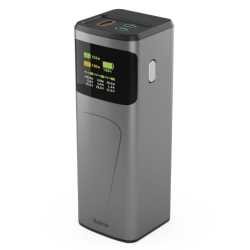 Hama High Power 150W 24000mAh Power Pack, 2x USB-C, USB-A, Fast Charging, Colour Display