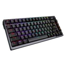 Asus ROG AZOTH Compact 75% Mechanical RGB Gaming Keyboard, Wireless/Btooth/USB, Hot-Swap ROG NX Snow Switches, OLED Display, Con
