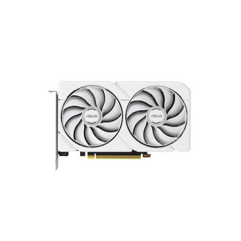 Asus DUAL RX9060 XT White, PCIe5, 16GB DDR6, HDMI, 2 DP, 3250MHz Clock, Compact SFF-Ready