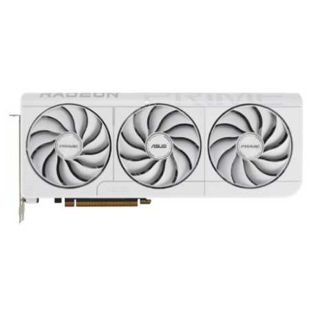 Asus PRIME RX9070 XT White OC, PCIe5, 16GB DDR6, HDMI, 3 DP, 3030MHz Clock, Overclocked, Compact SFF-Ready