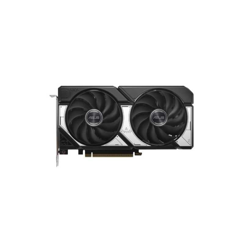 Asus DUAL RTX5060 Ti OC, PCIe5, 16GB DDR7, HDMI, 3 DP, 2632MHz Clock, Overclocked, Compact SFF-Ready, White