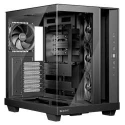 Be Quiet! Light Base 500 Gaming Case w/ Glass Front & Side, ATX, 4x Pure Wings 3 Fans, USB-C 10Gbps, Asus BTF Compatible, Black