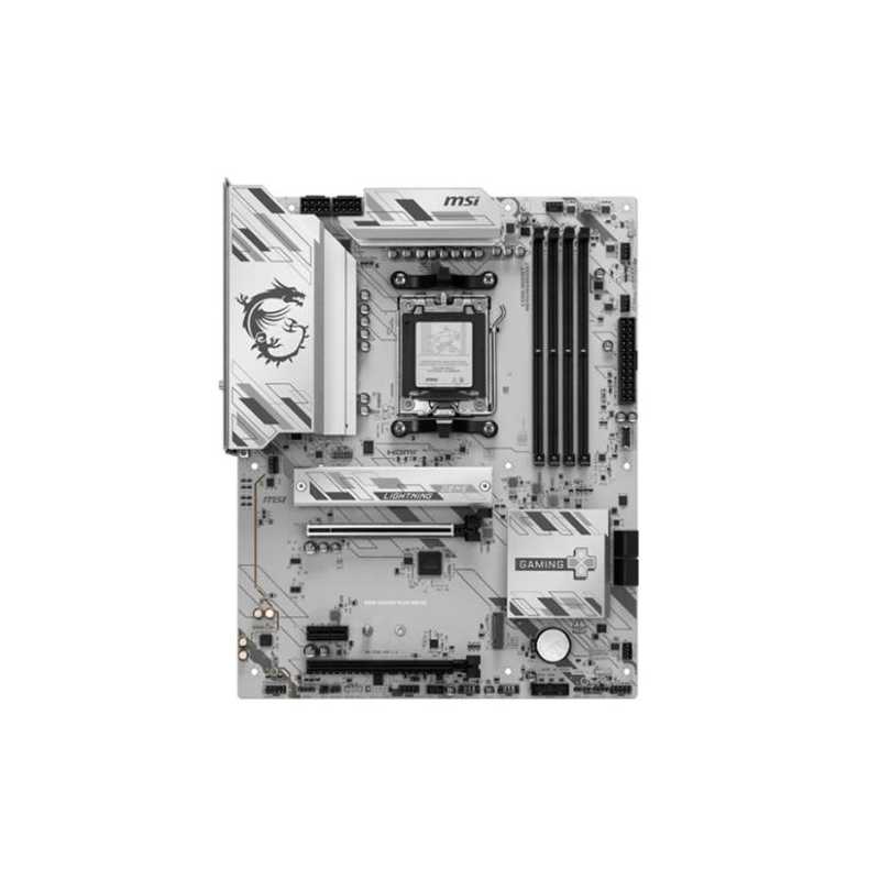 MSI B850 GAMING PLUS WIFI6E, AMD B850, AM5, ATX, 4 DDR5, HDMI, DP, Wi-Fi 6E, 2.5G LAN, 2x M.2, White