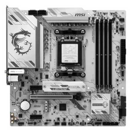 MSI B850M GAMING PLUS WIFI6E, AMD B850, AM5, Micro ATX, 4 DDR5, HDMI, DP, Wi-Fi 6E, 2.5G LAN, 2x M.2, White
