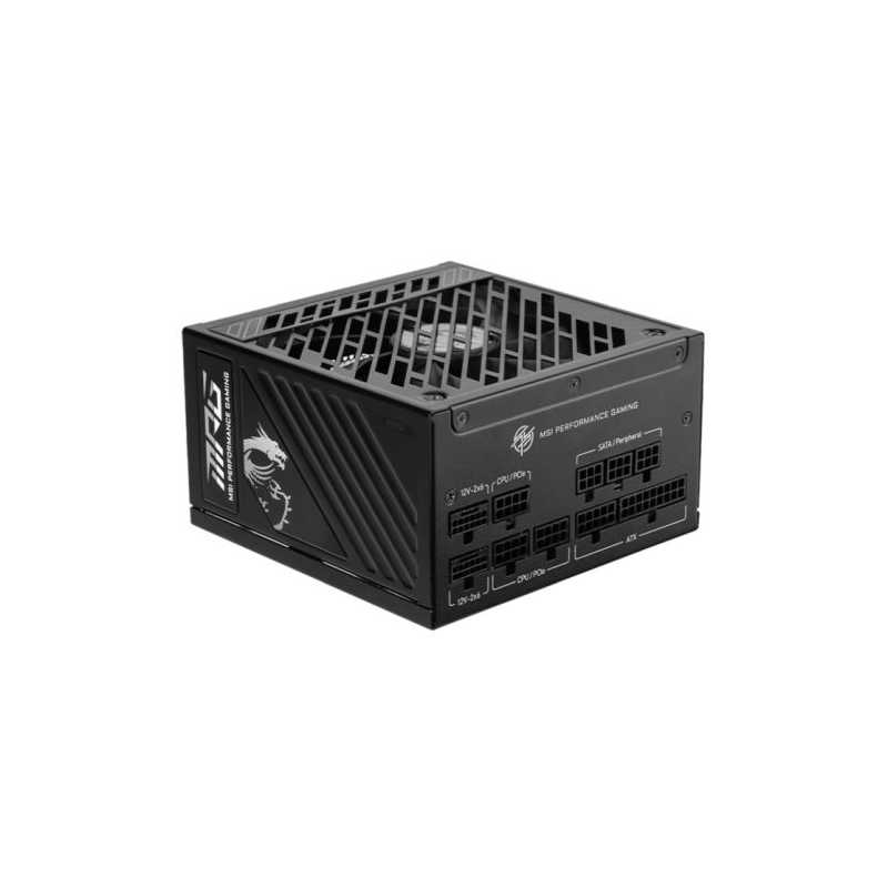 MSI 850W (MPG A850GS PCIE5) ATX 3.1 PSU, Fully Modular, 80+/Cybenetics Gold, Semi Digital Design, PCIe 5.1