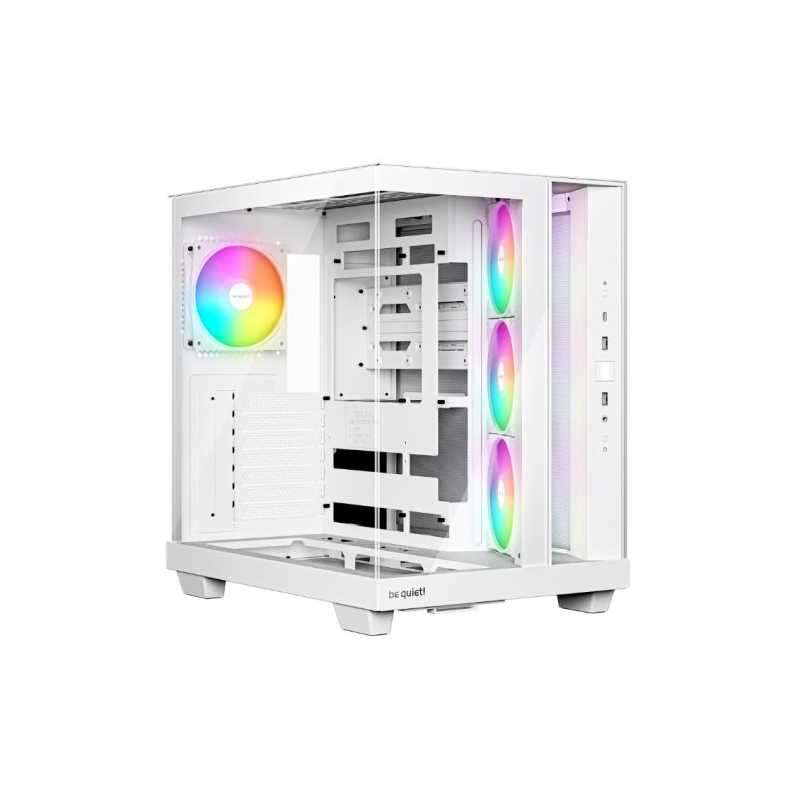 Be Quiet! Light Base 500 LX ARGB Gaming Case w/ Glass Front & Side, ATX, 4x ARGB Fans & ARGB Hub, USB-C 10Gbps, Asus BTF Compati