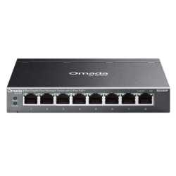 TP-LINK (ES208GP) Omada 8-Port Gigabit Easy Managed Switch with 8-Port PoE+, Fanless, Metal Casing