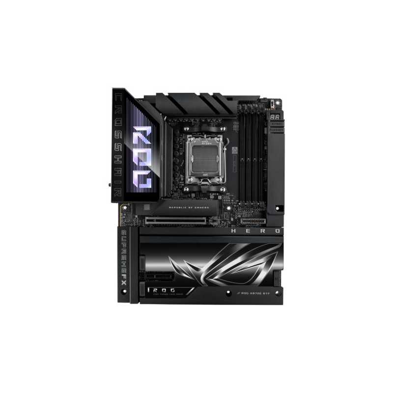 Asus ROG CROSSHAIR X870E HERO BTF, AMD X870E, AM5, ATX, 4 DDR5, HDMI, 2 USB4, Wi-Fi 7, 5G & 2.5G LAN, RGB, 5x M.2 *Requires a BT