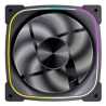 Vida Stealth Reverse Blade120mm ARGB PWM Case Fan, Hydraulic Bearing, Outer Ring Lighting, 600-1500 RPM, Black