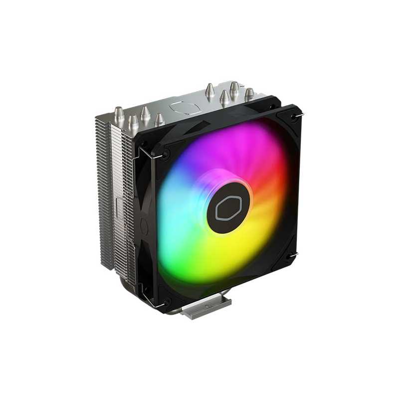 Cooler Master Hyper 212 Spectrum V3 ARGB Heatsink & Fan, Intel & AMD, Spectrum ARGB Fan, Direct Contact Tech, 4x Heatpipes, Blac