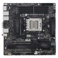 Asus PRO WS B850M-ACE SE, Workstation, AMD B850, AM5, Micro ATX, 4 DDR5, VGA, HDMI, DP, 10G LAN, 3x LAN, Onboard BMC, IPMI, MCIO