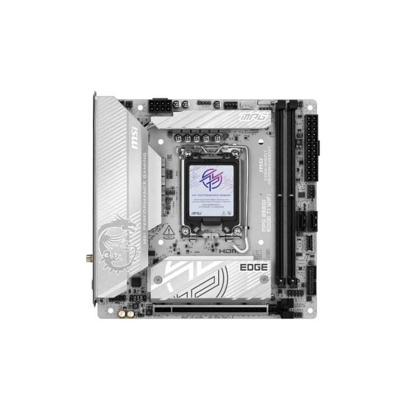 MSI MPG B860I EDGE TI WIFI, Intel B860, 1851, Mini ITX, 2 DDR5, HDMI, TB4, Wi-Fi 7, 5G LAN, 2x M.2