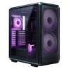 Cooler Master MasterFrame 500 Mesh ARGB Modular Open-Frame ATX Case w/ Glass Side, 3x ARGB Fans, FreeForm 2.0 Exo-Structure, USB
