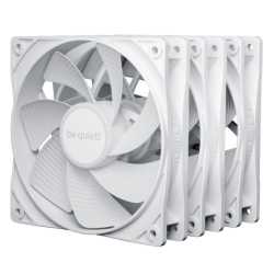 Be Quiet! BL136 Pure Wings 3 120mm PWM Reverse Blade Case Fans (3 Pack), Rifle Bearing, 1500 RPM, White