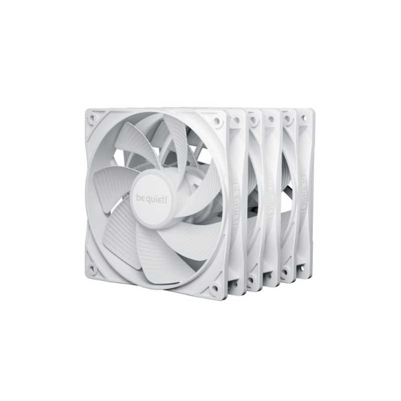 Be Quiet! BL136 Pure Wings 3 120mm PWM Reverse Blade Case Fans (3 Pack), Rifle Bearing, 1500 RPM, White