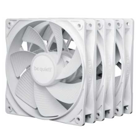Be Quiet! BL136 Pure Wings 3 120mm PWM Reverse Blade Case Fans (3 Pack), Rifle Bearing, 1500 RPM, White