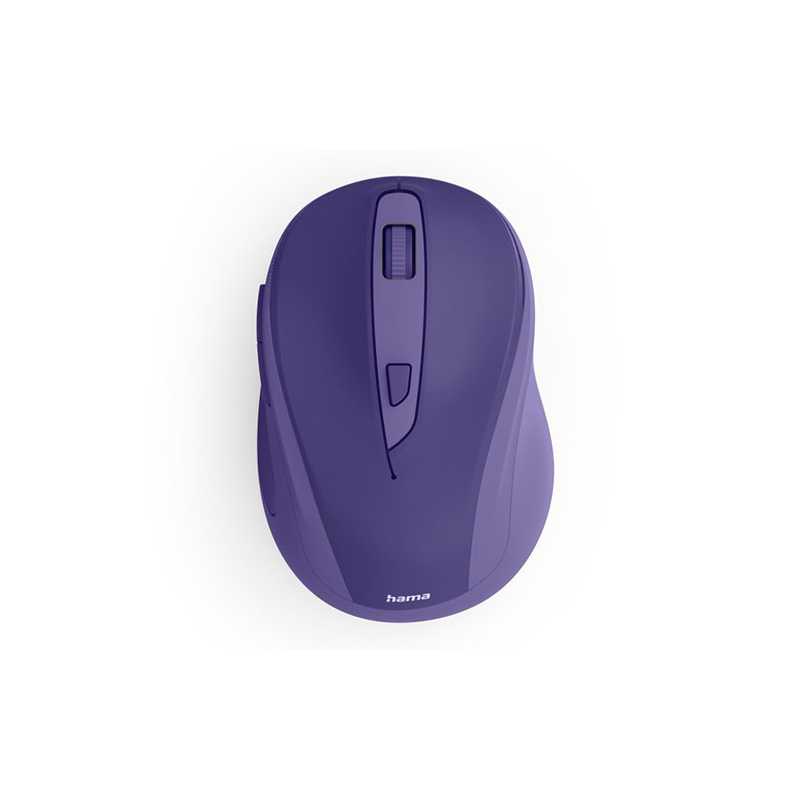 Hama WM-400 Compact Wireless Optical Mouse, 6 Buttons, 800-1600 DPI, Blue